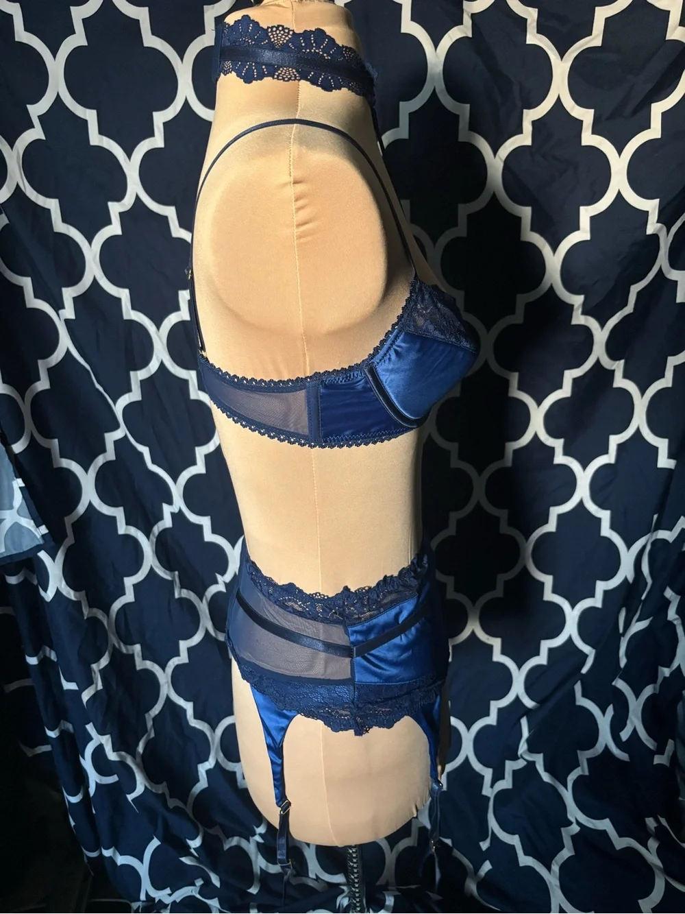 Fredericks of Hollywood satin lace